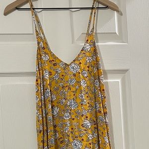 Old Navy Yellow Floral Maxi Dress